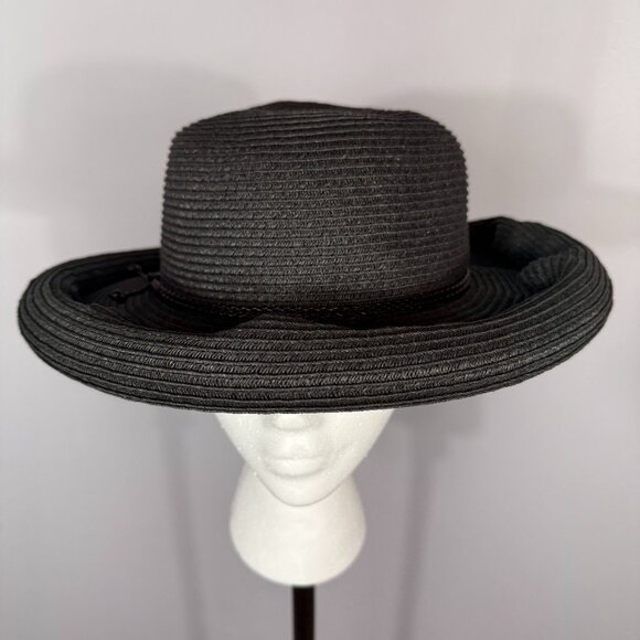 Nine West Accessories - Nine West Casual black rolled brim hat.
